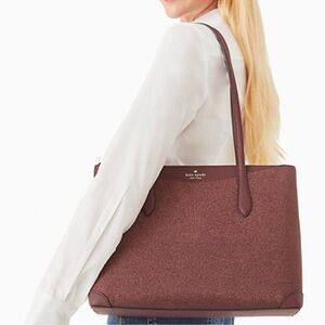 Kate Spade - Burgundy glitter tote